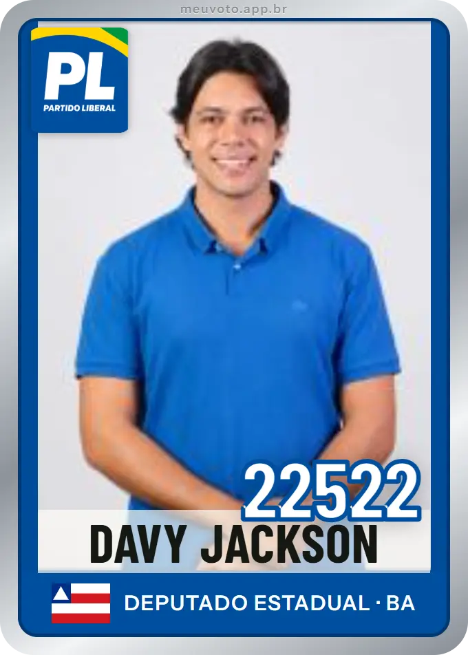 Carta de Davy Jackson, número 22522, PL