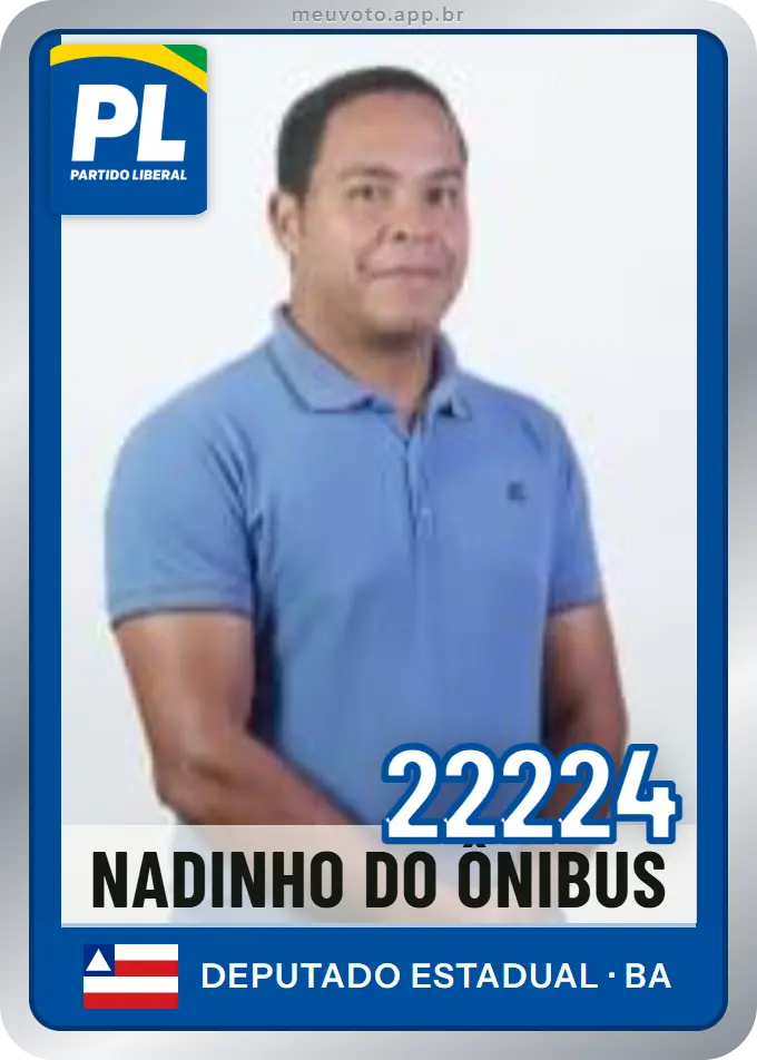 Carta de Nadinho do Ônibus, número 22224, PL