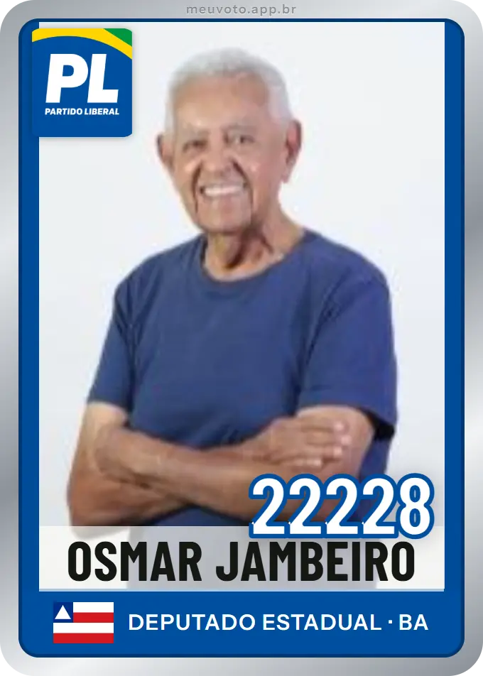 Carta de Osmar Jambeiro, número 22228, PL