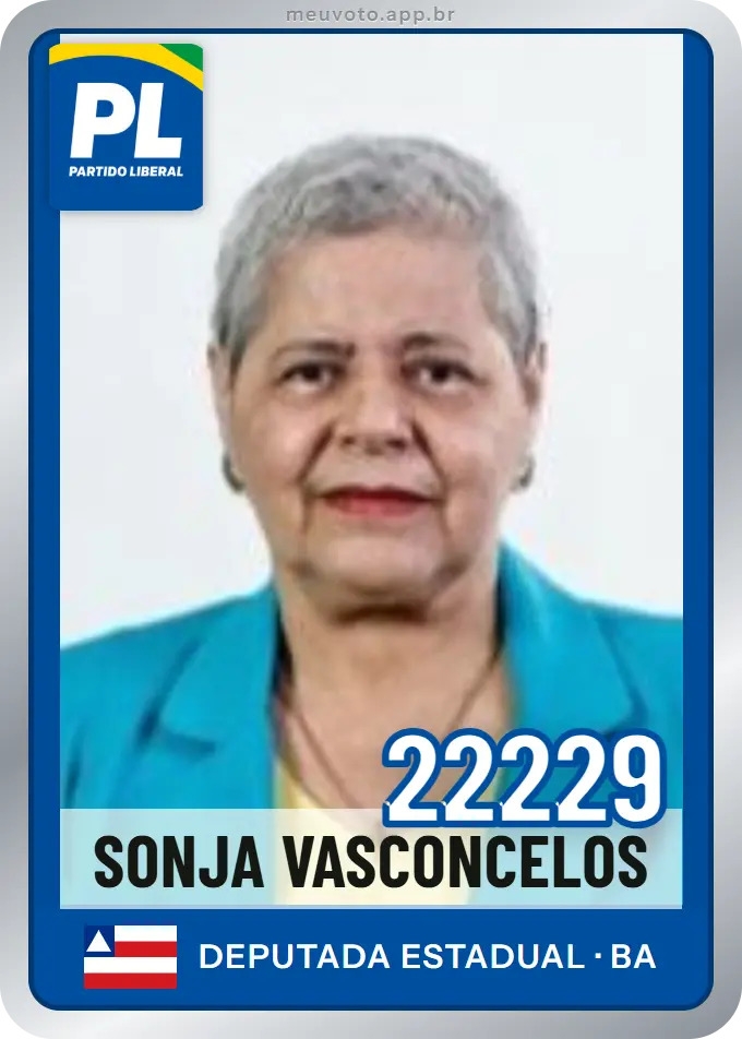 Carta de Sonja Vasconcelos, número 22229, PL
