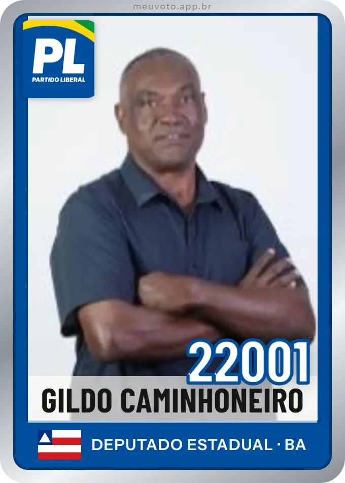 Carta de Gildo Caminhoneiro, número 22001, PL