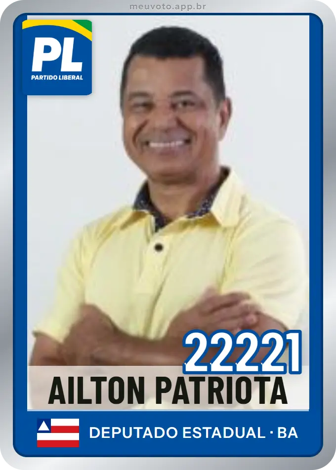 Carta de Ailton Patriota, número 22221, PL
