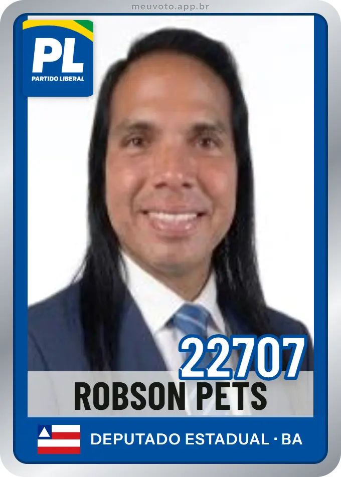 Carta de Robson Pets, número 22707, PL