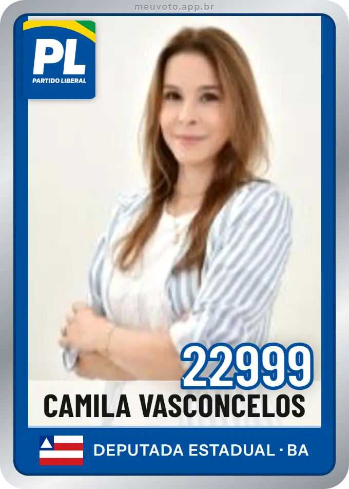 Carta de Camila Vasconcelos, número 22999, PL