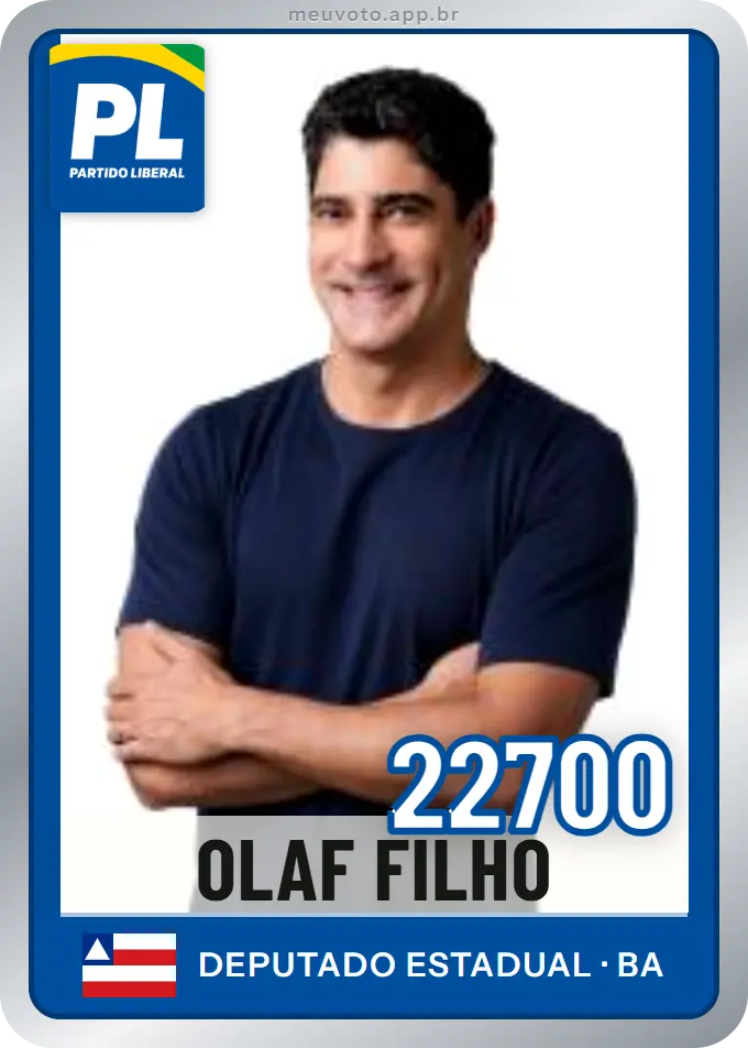 Carta de Olaf Filho, número 22700, PL