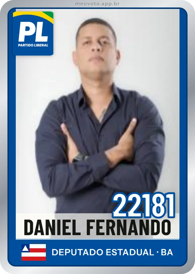 Carta de Daniel Fernando, número 22181, PL