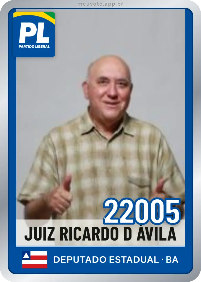 Carta de Juiz Ricardo D Ávila, número 22005, PL