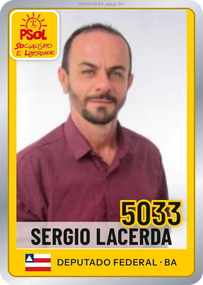 Carta de Sergio Lacerda, número 5033, PSOL