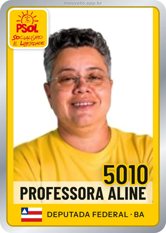 Carta de Professora Aline, número 5010, PSOL