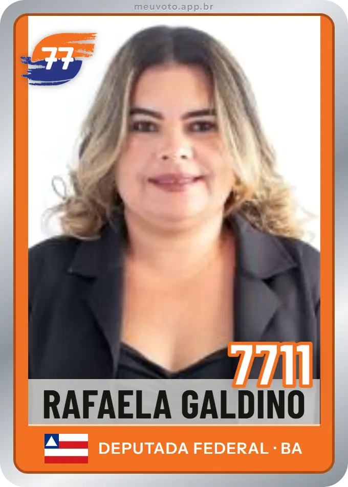 Carta de Rafaela Galdino, número 7711, Solidariedade