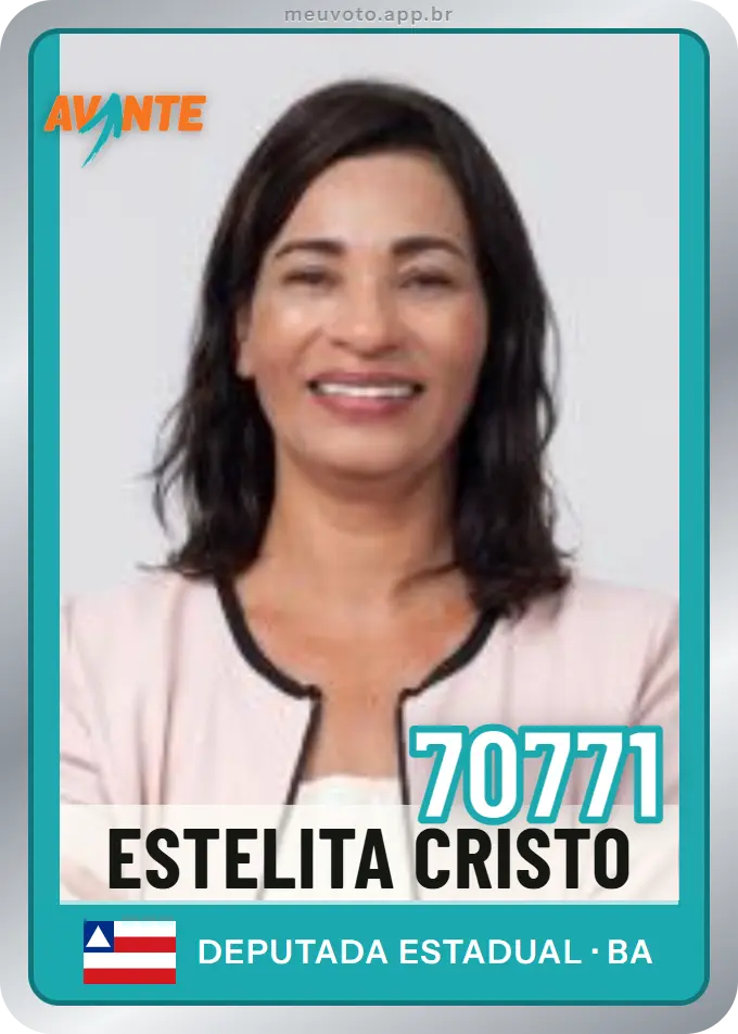 Carta de Estelita Cristo, número 70771, Avante
