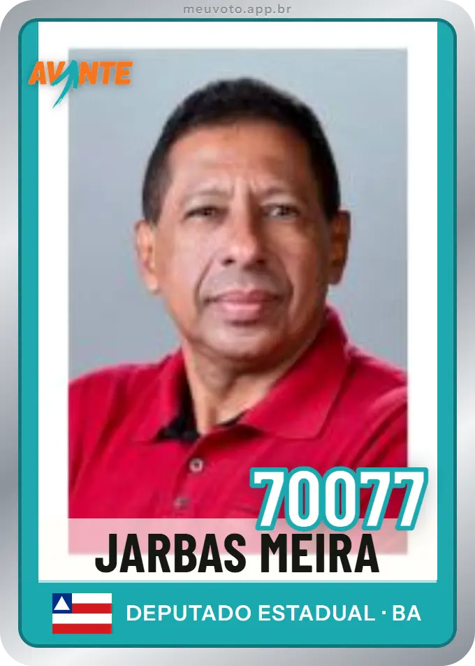 Carta de Jarbas Meira, número 70077, Avante