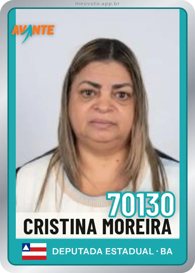 Carta de Cristina Moreira, número 70130, Avante