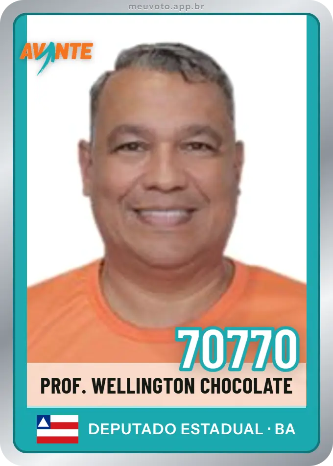 Carta de Prof. Wellington Chocolate, número 70770, Avante