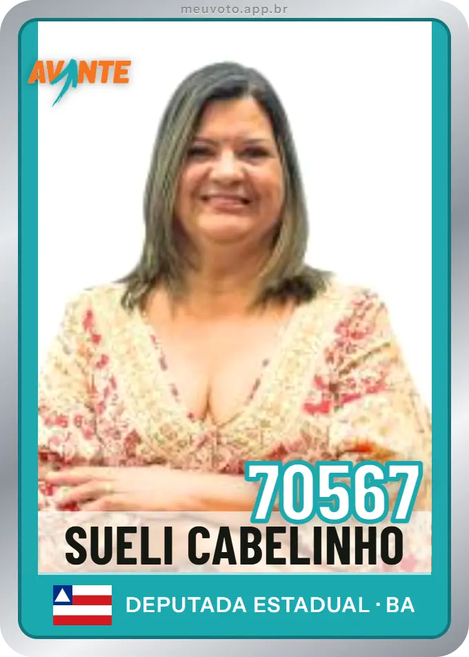 Carta de Sueli Cabelinho, número 70567, Avante
