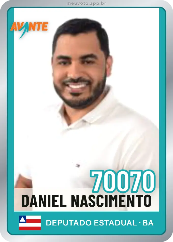 Carta de Daniel Nascimento, número 70070, Avante