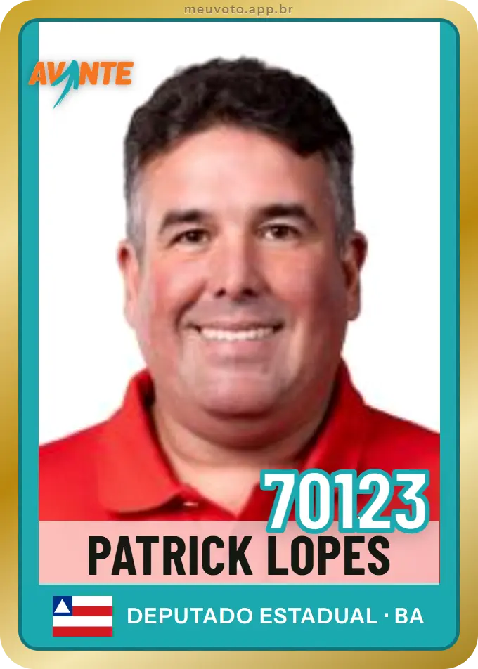 Carta de Patrick Lopes, número 70123, Avante