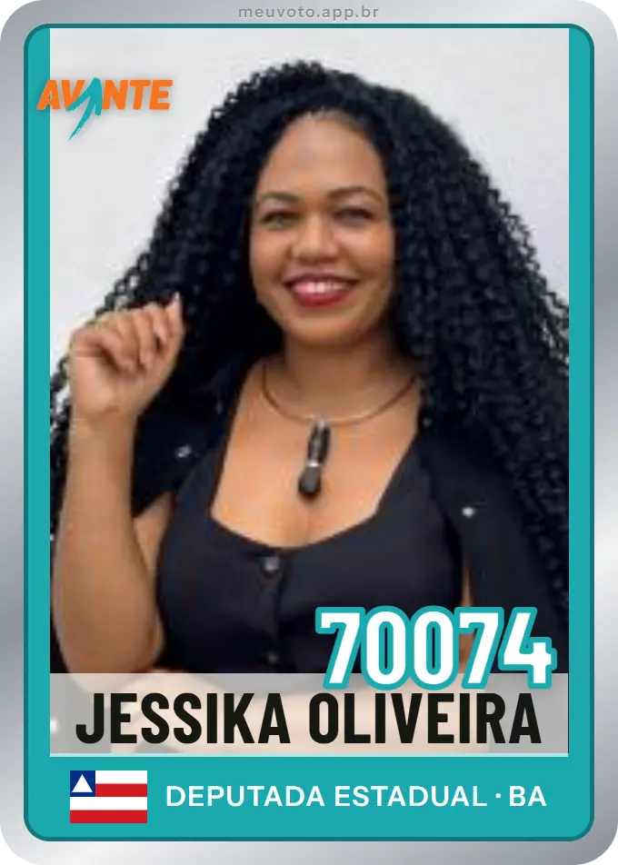Carta de Jessika Oliveira, número 70074, Avante