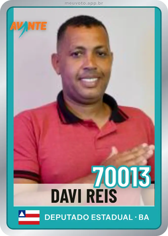 Carta de Davi Reis, número 70013, Avante
