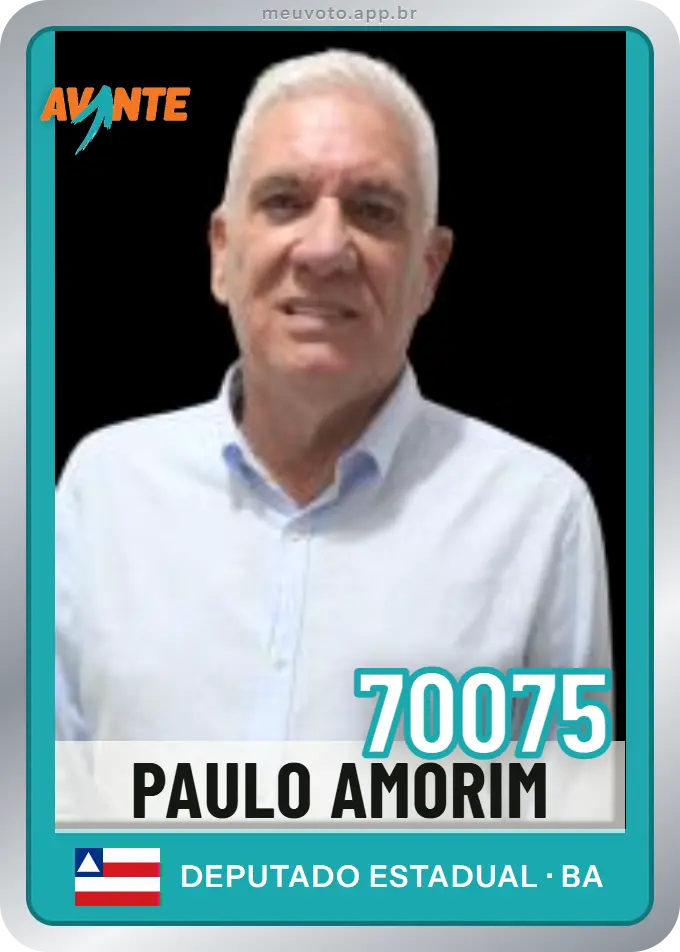 Carta de Paulo Amorim, número 70075, Avante