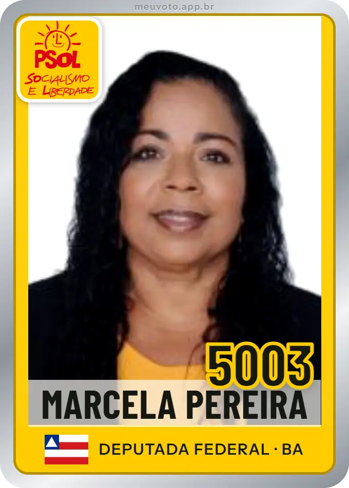 Carta de Marcela Pereira, número 5003, PSOL
