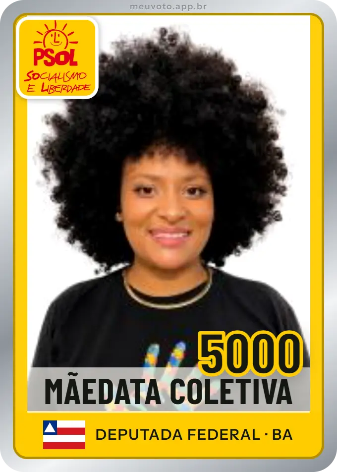 Carta de Mãedata Coletiva, número 5000, PSOL