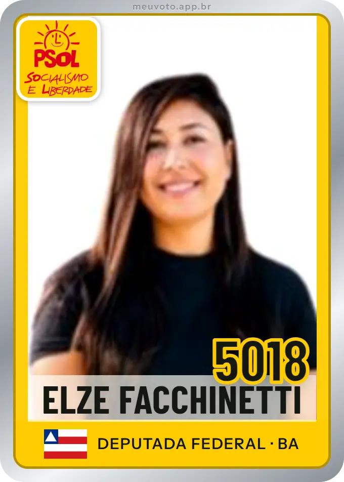 Carta de Elze Facchinetti, número 5018, PSOL