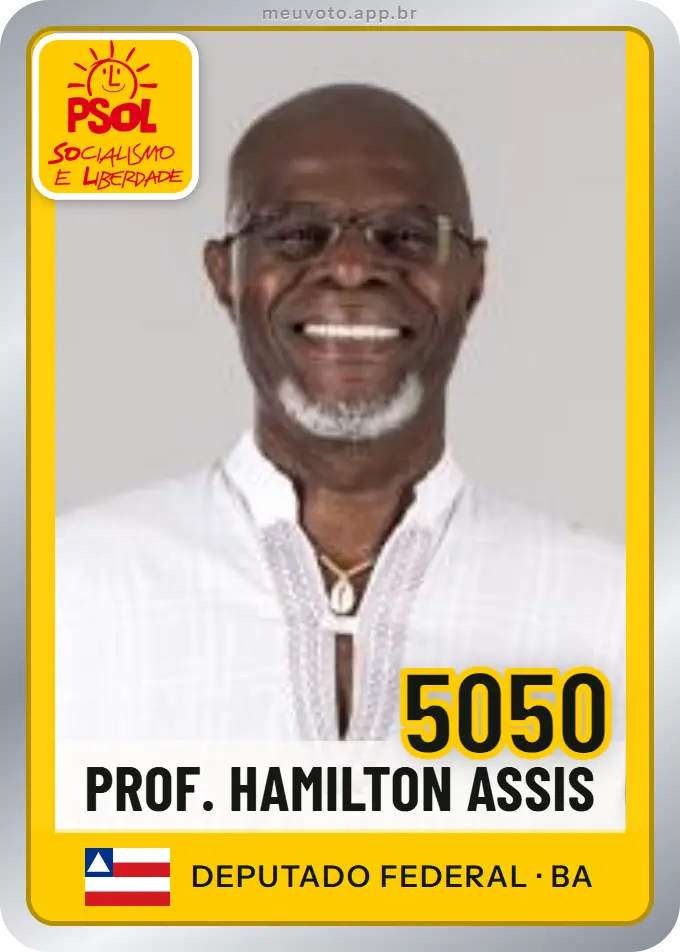 Carta de Prof. Hamilton Assis, número 5050, PSOL