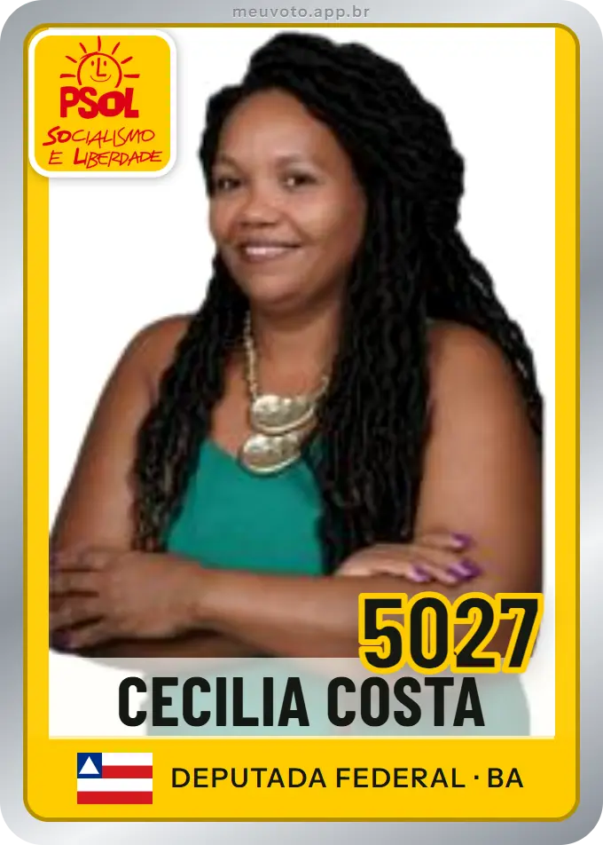 Carta de Cecilia Costa, número 5027, PSOL