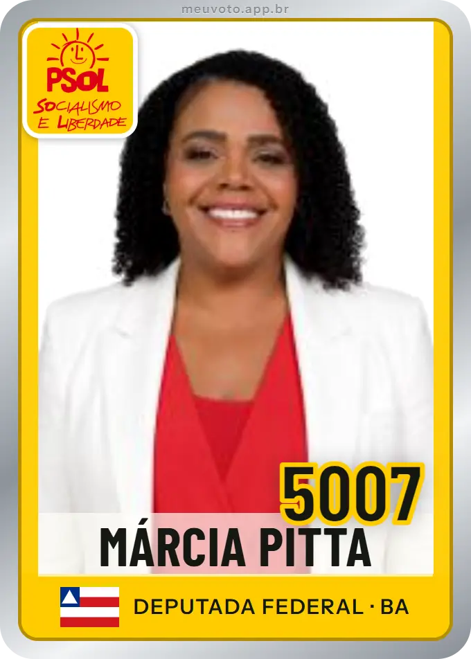 Carta de Márcia Pitta, número 5007, PSOL