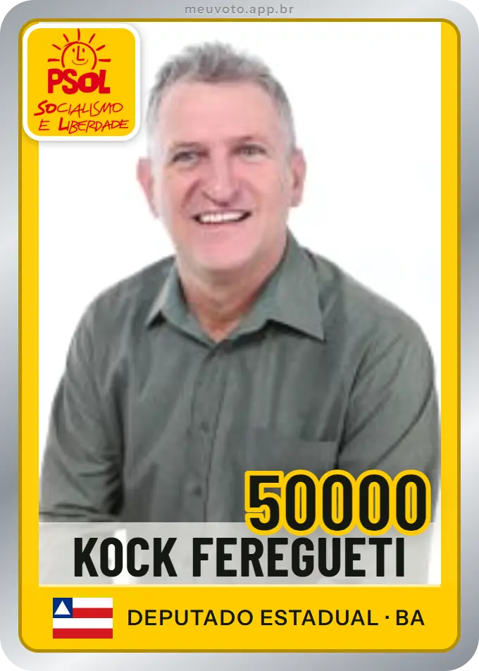 Carta de Kock Feregueti, número 50000, PSOL