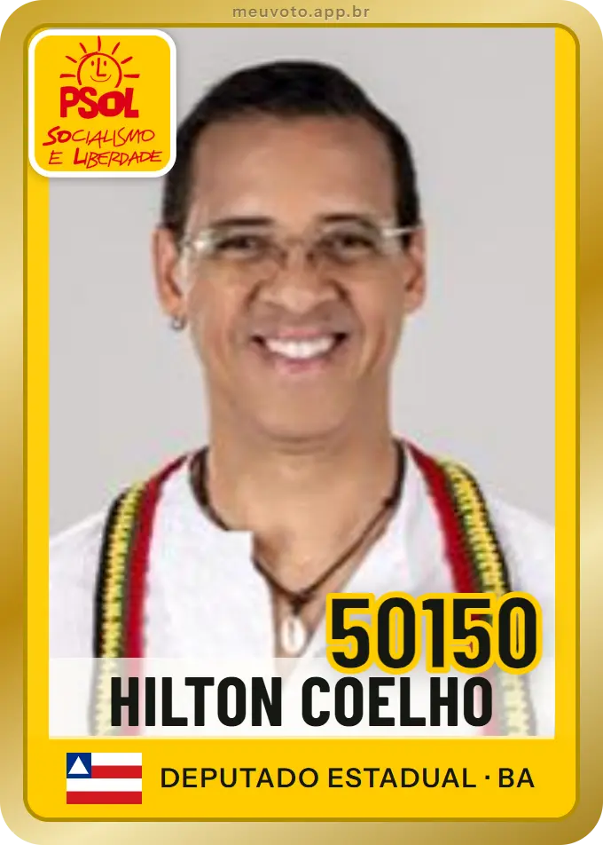 Carta de Hilton Coelho, número 50150, PSOL
