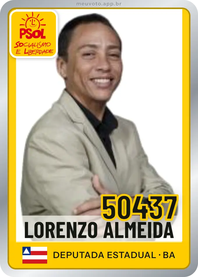 Carta de Lorenzo Almeida, número 50437, PSOL