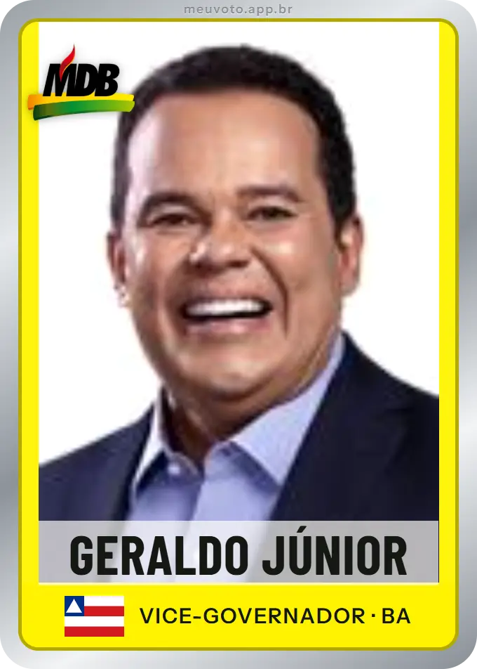 Carta de Geraldo Júnior, MDB