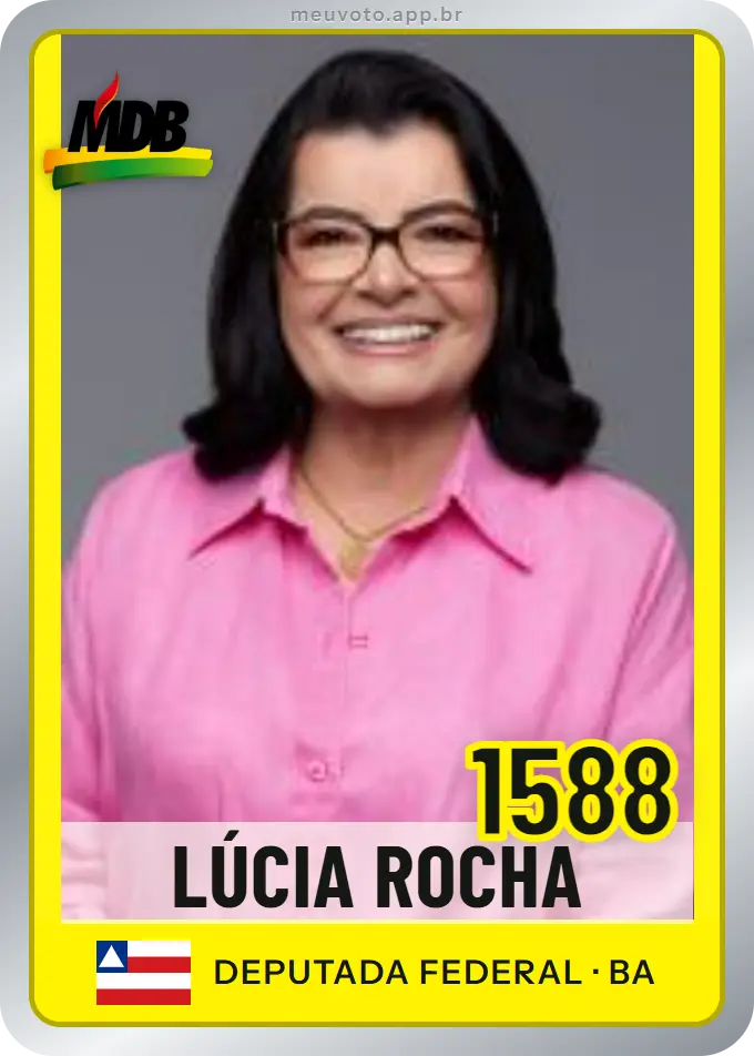 Carta de Lúcia Rocha, número 1588, MDB