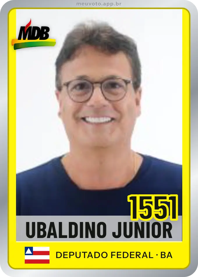 Carta de Ubaldino Junior, número 1551, MDB
