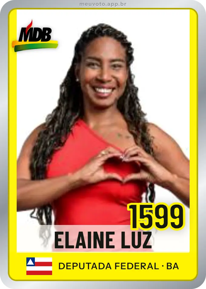 Carta de Elaine Luz, número 1599, MDB