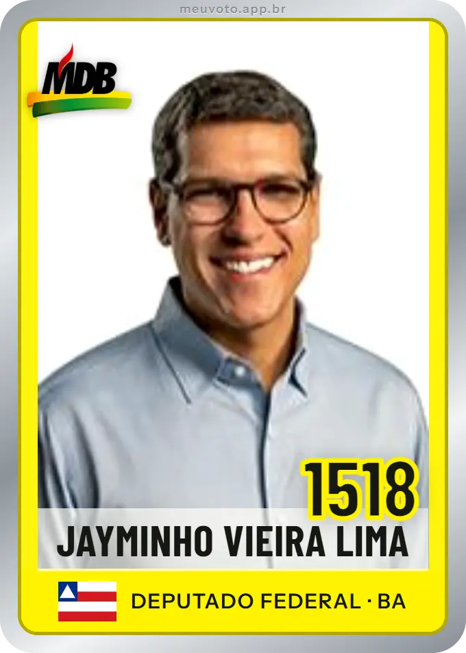 Carta de Jayminho Vieira Lima, número 1518, MDB