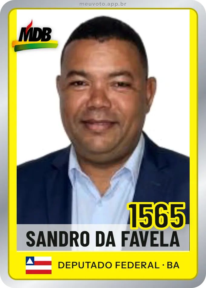 Carta de Sandro da Favela, número 1565, MDB