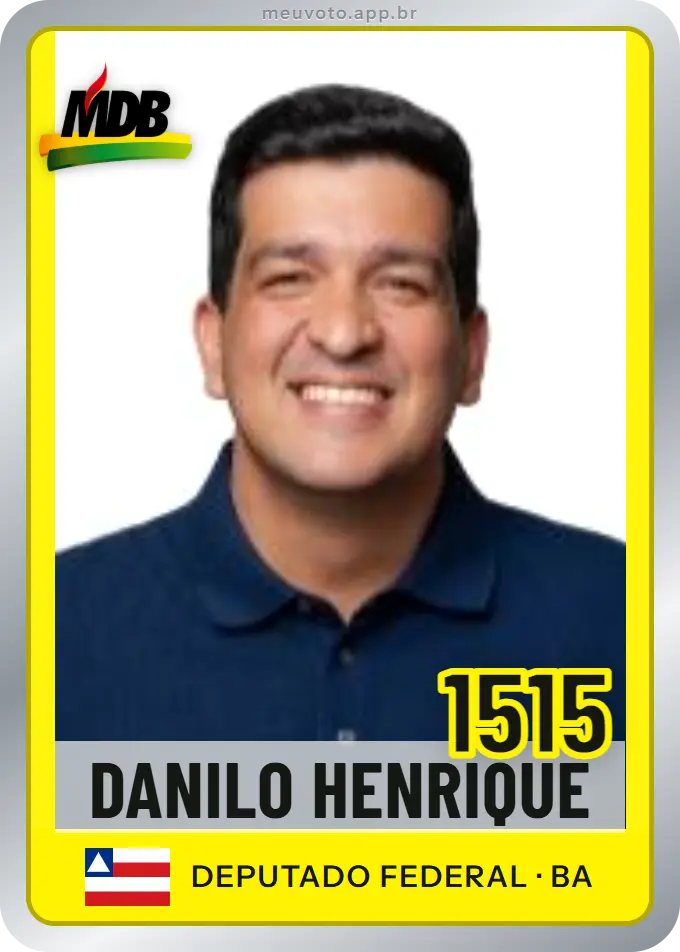 Carta de Danilo Henrique, número 1515, MDB