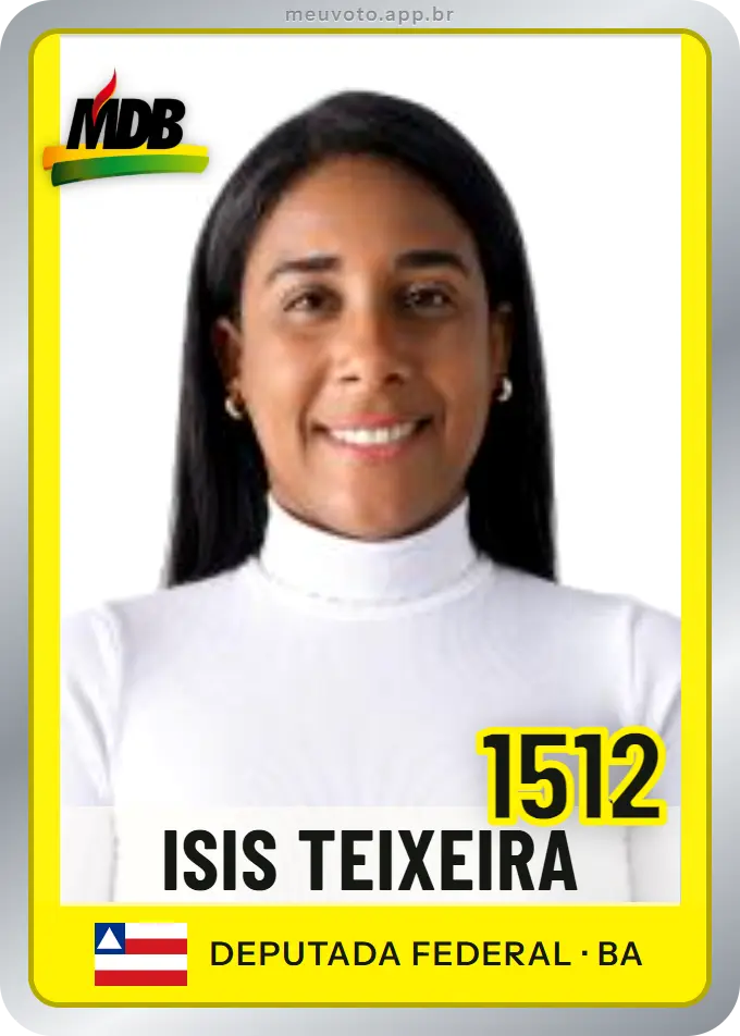 Carta de Isis Teixeira, número 1512, MDB