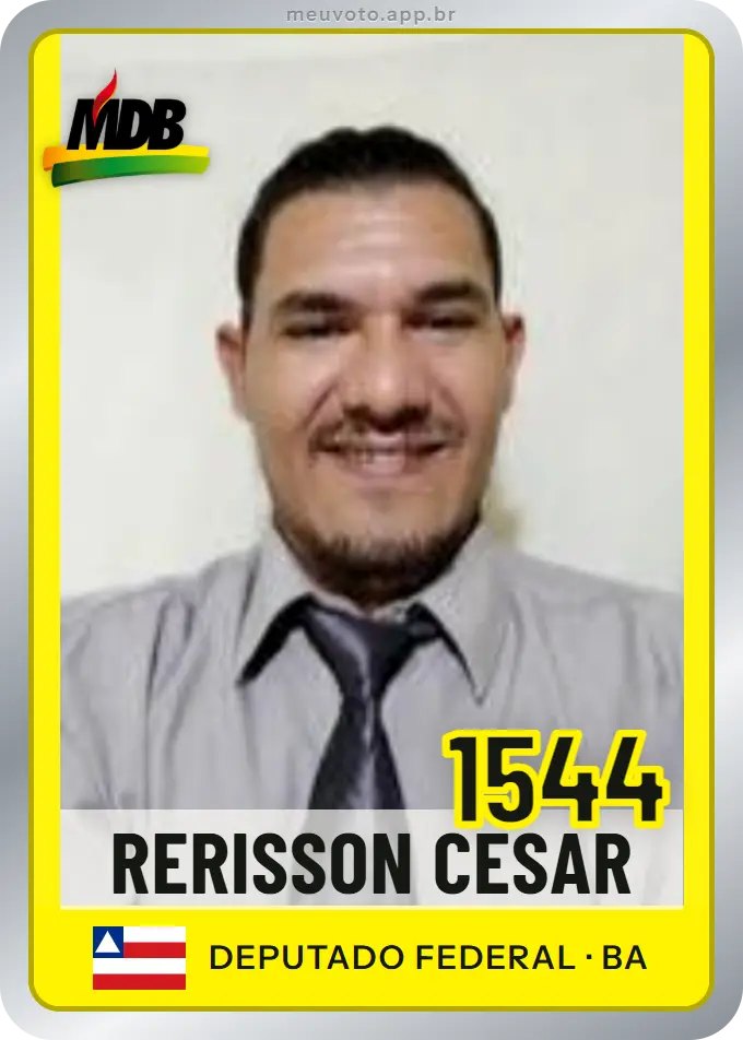 Carta de Rerisson Cesar, número 1544, MDB