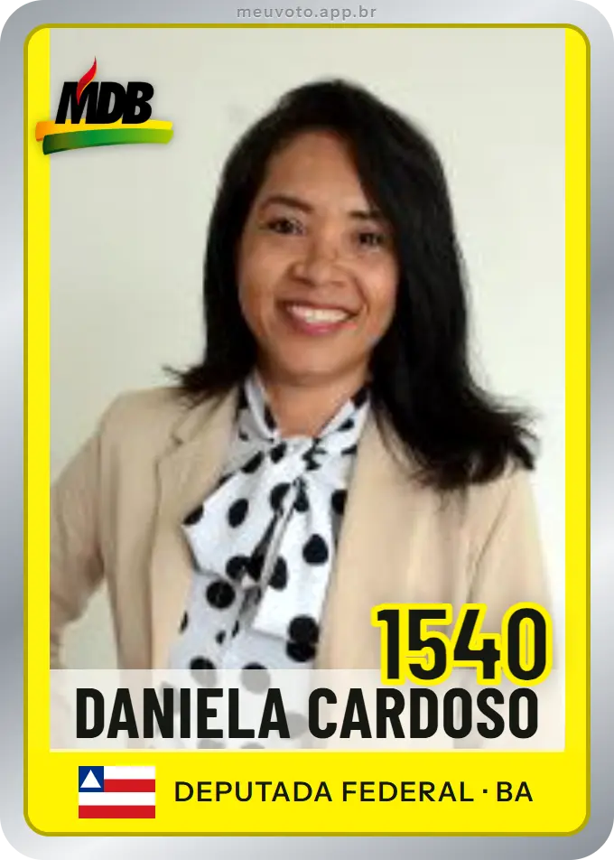 Carta de Daniela Cardoso, número 1540, MDB