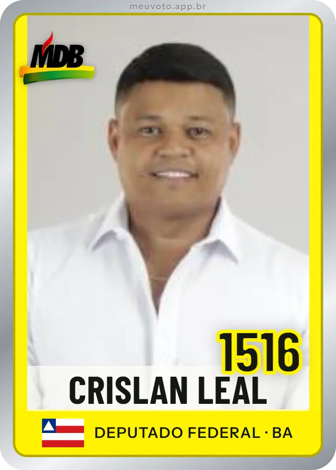 Carta de Crislan Leal, número 1516, MDB