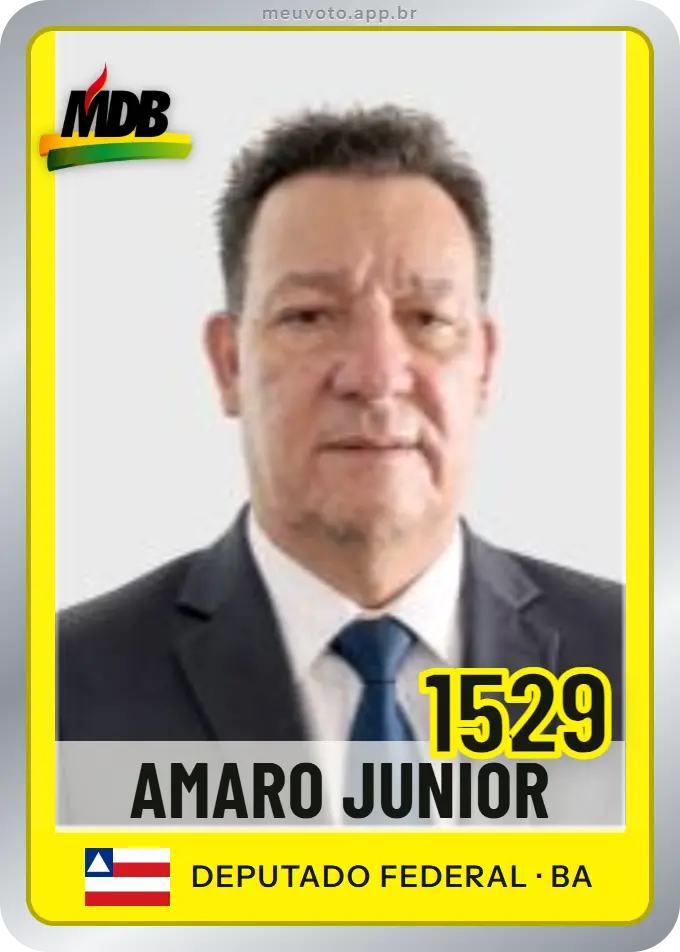 Carta de Amaro Junior, número 1529, MDB