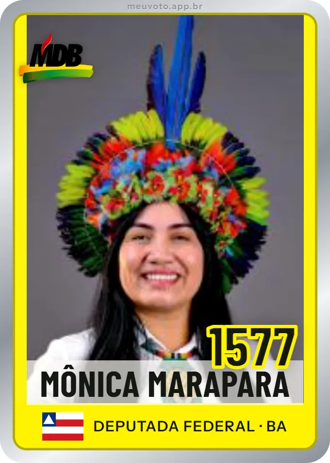 Carta de Mônica Marapara, número 1577, MDB