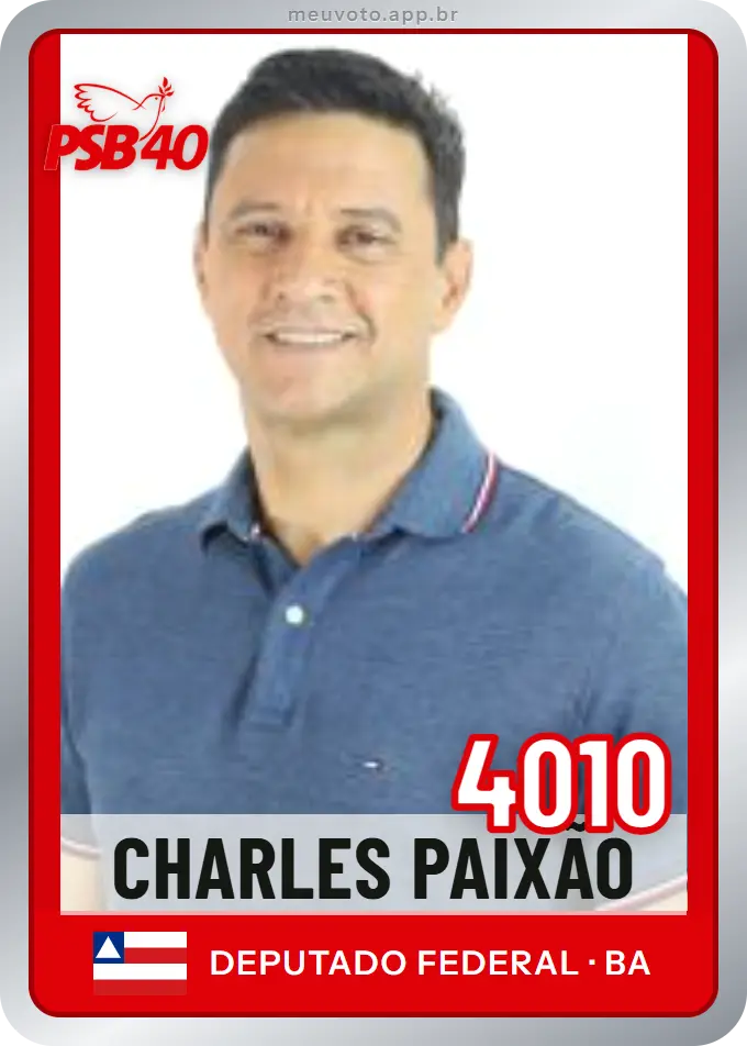 Carta de Charles Paixão, número 4010, PSB