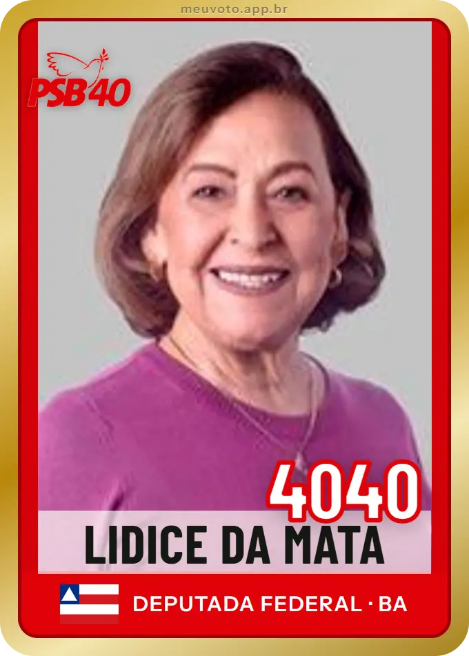 Carta de Lidice da Mata, número 4040, PSB
