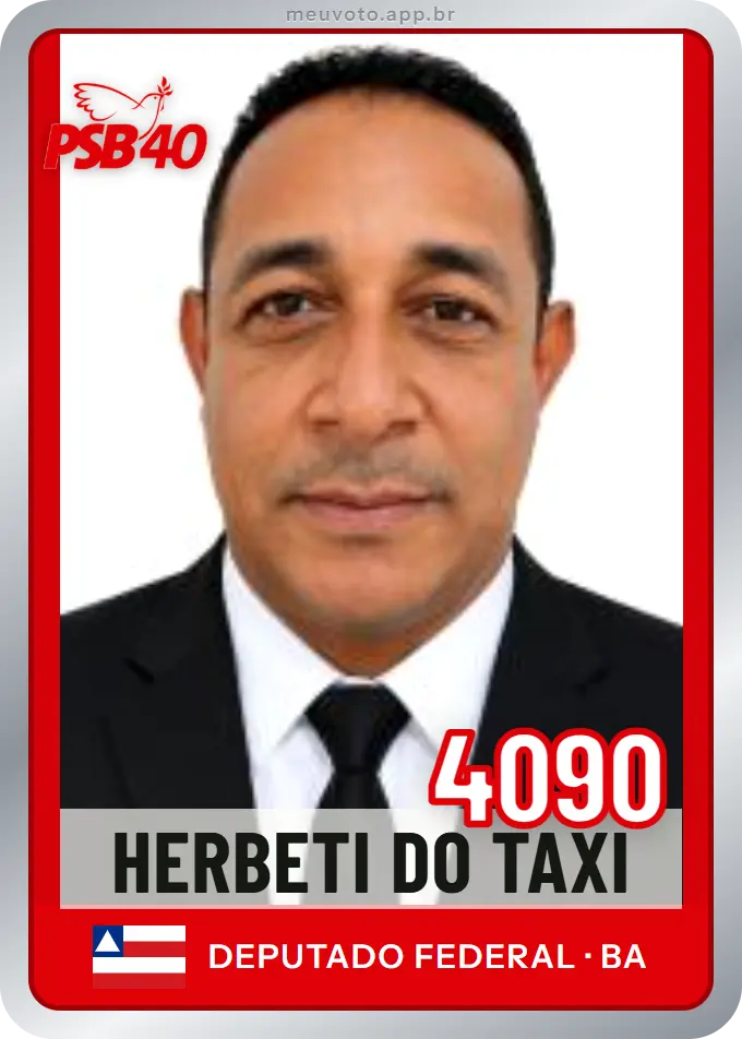 Carta de Herbeti do Taxi, número 4090, PSB