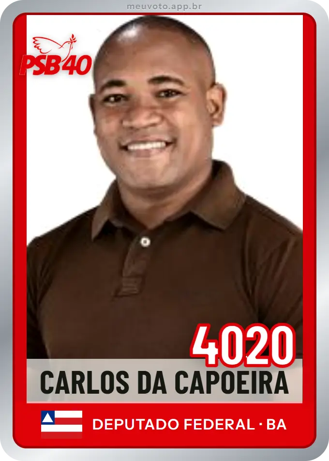 Carta de Carlos da Capoeira, número 4020, PSB